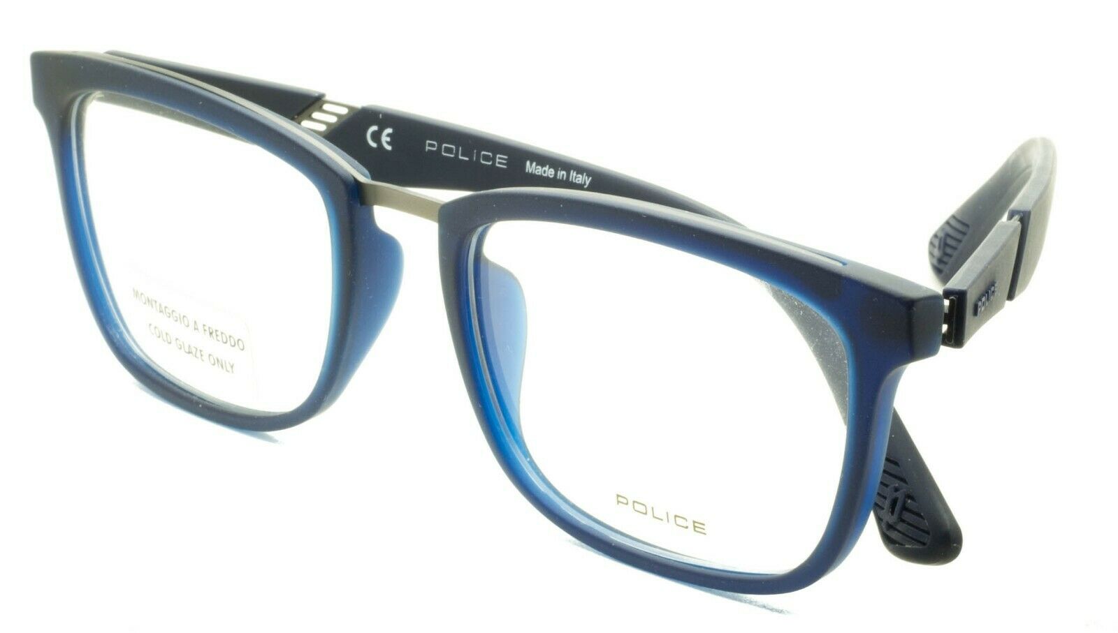 POLICE VPL 390 06C9 SPEED 7 53mm Eyewear FRAMES RX Optical Eyeglasses New -Italy