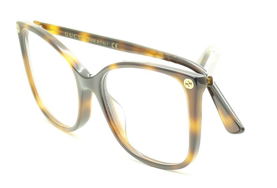 GUCCI GG 0026O 002 53mm Eyewear FRAMES Glasses RX Optical Eyeglasses New - Italy