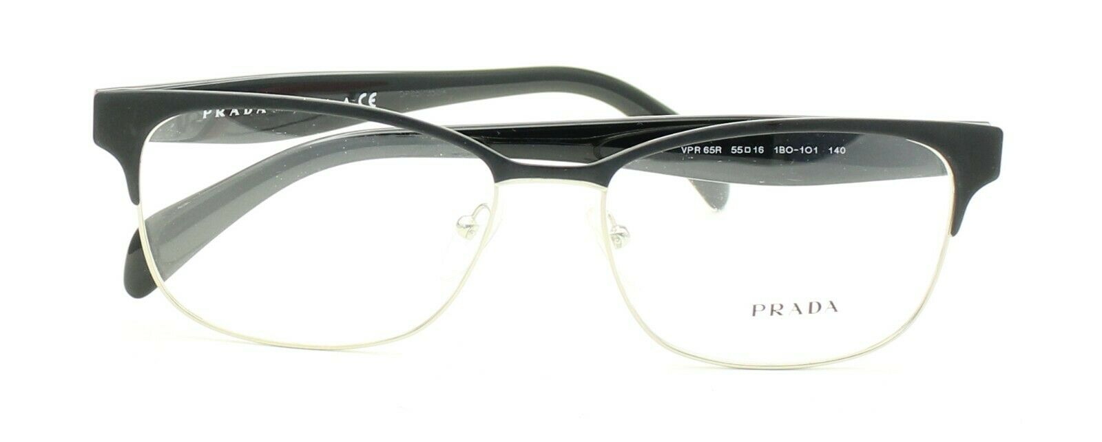 PRADA VPR 65R 1BO-1O1 55mm Eyewear FRAMES RX Optical Eyeglasses Glasses - Italy