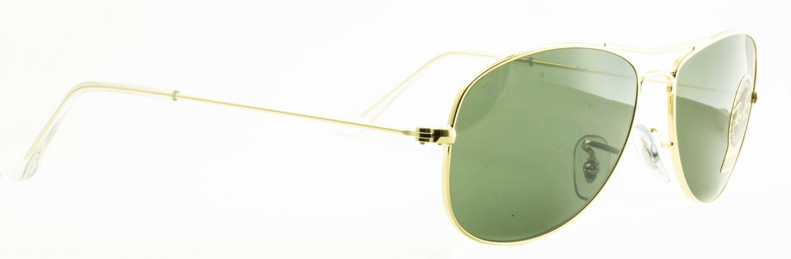 RAY BAN RB 3362 COCKPIT 001 3N Aviator Large Metal Sunglasses Shades New - Italy