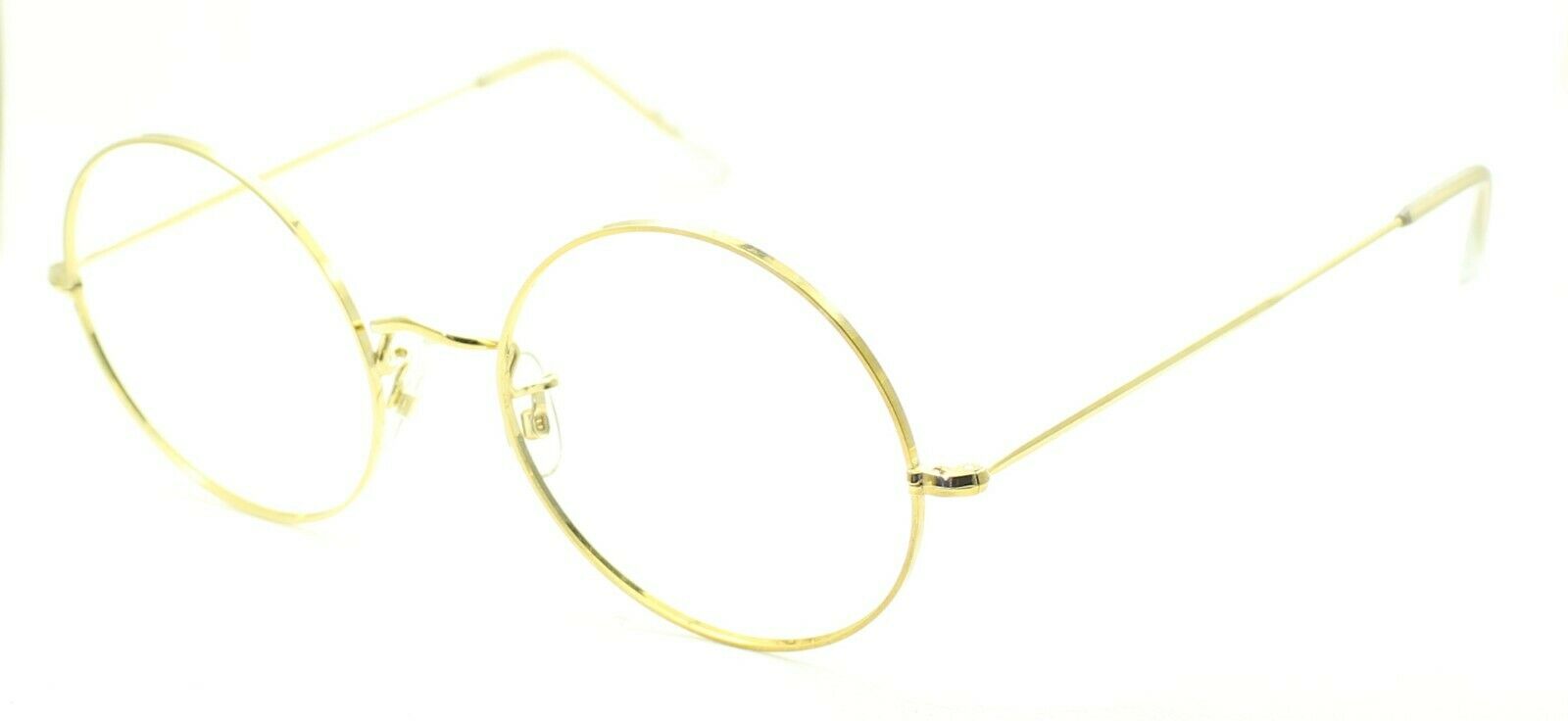 ALGHA (SAVILE ROW) Gold 54x20mm Round Eyewear FRAMES Eyeglasses Optical Glasses