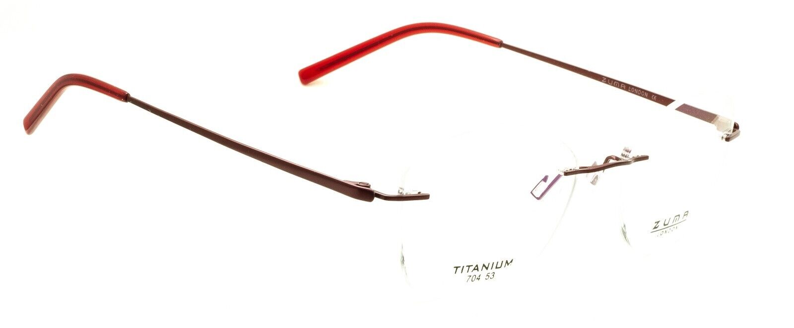 ZUMA LONDON 704 TJ Red 53mm Titanium Eyewear FRAMES RX Optical Eyeglasses New