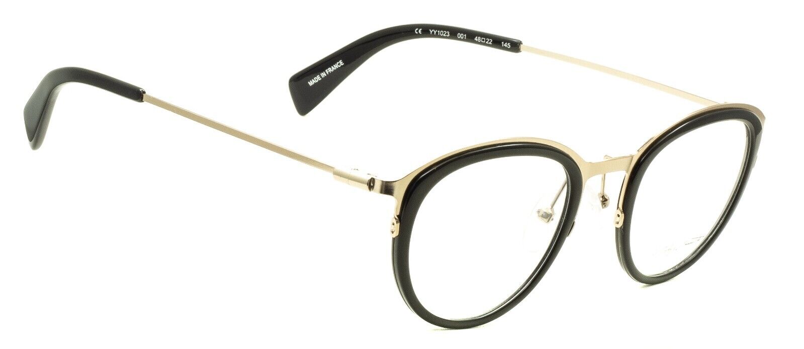 YOHJI YAMAMOTO YY1023 001 48mm Eyewear Glasses Frames RX Optical - New France