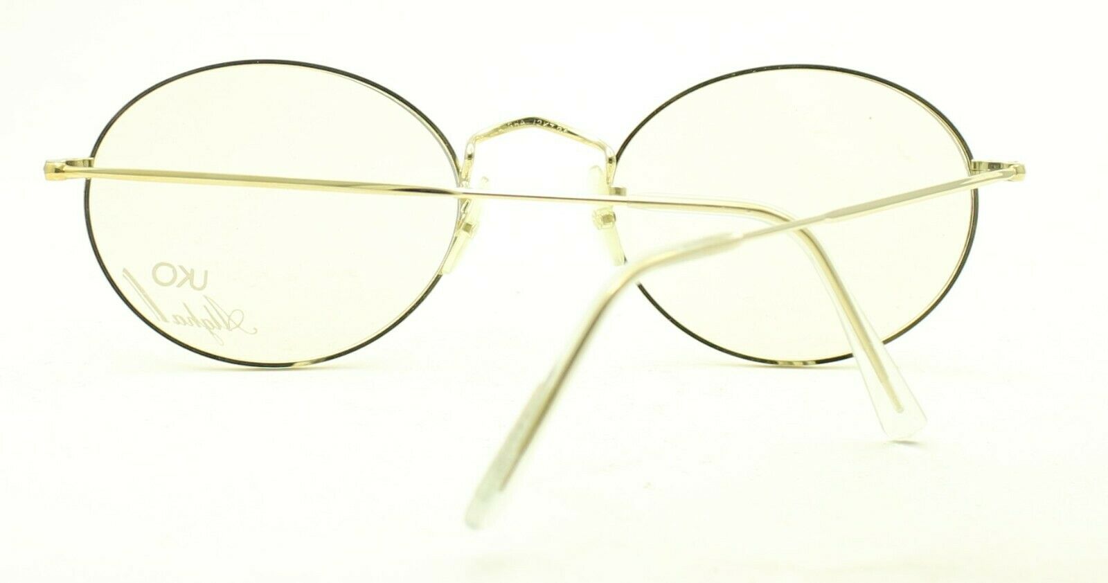 ALGHA London Line (SAVILE ROW) Gold Oval 54x22mm FRAMES RX Optical Glasses - NOS