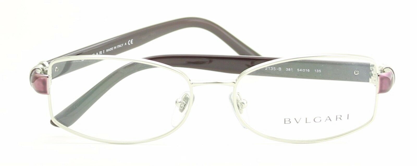 BVLGARI 2135-B 381 54mm Eyewear Glasses RX Optical Glasses FRAMES Italy - New