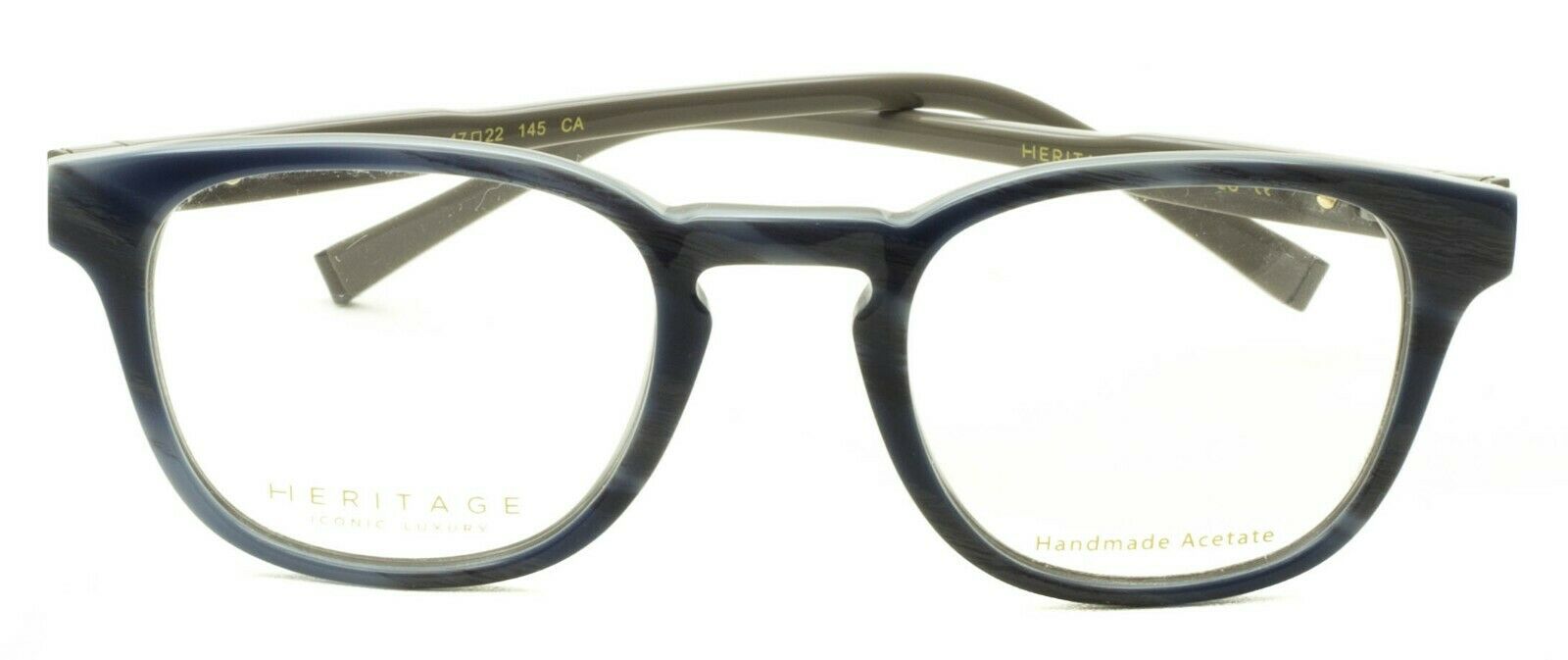 HERITAGE Iconic Luxury HEBM28 LG Eyewear FRAMES Eyeglasses RX Optical Glasses