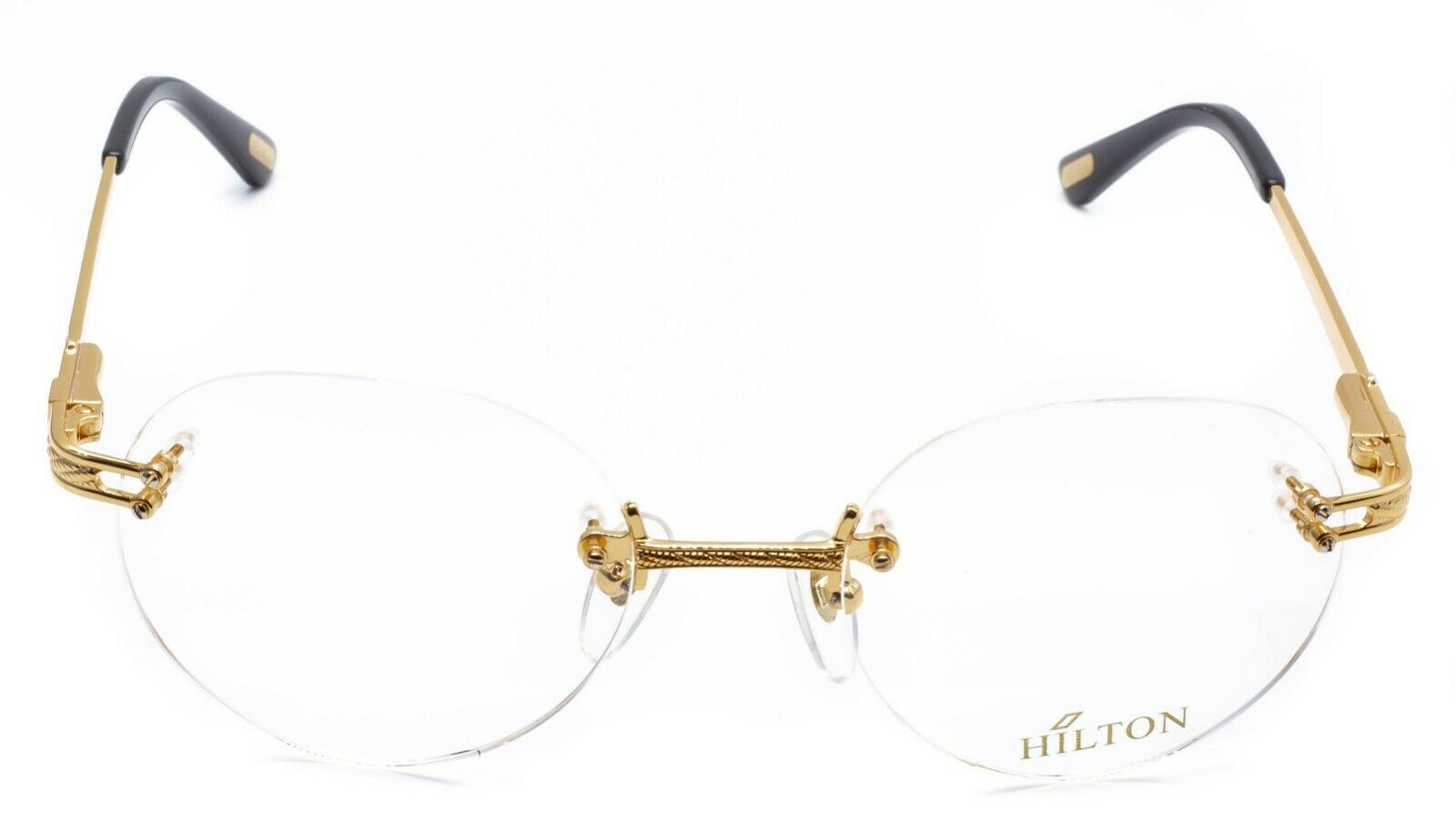 Hilton Eyewear Vintage Monaco 304R 2 24KT 52x19mm FRAMES RX Optical - New NOS