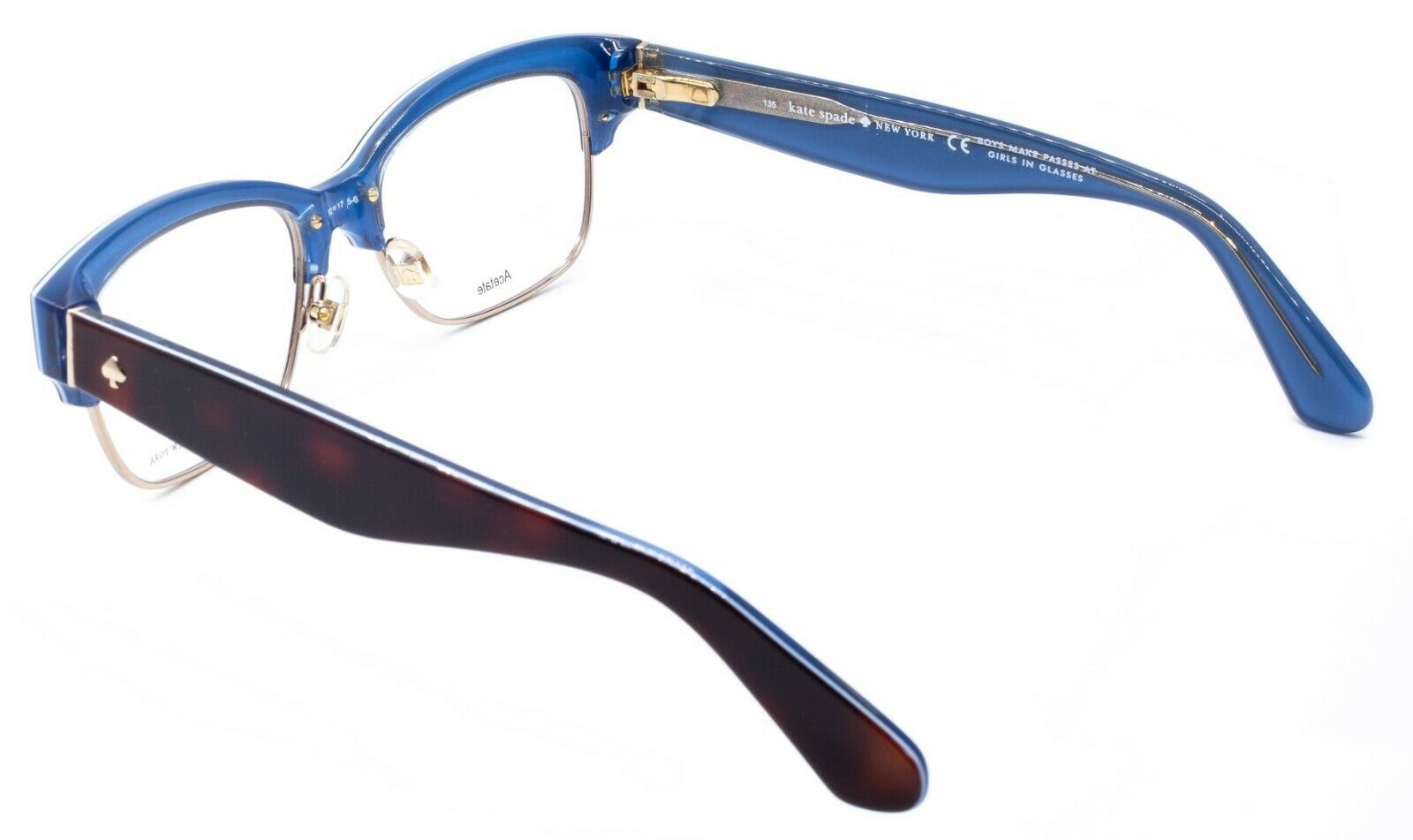 KATE SPADE NEW YORK SHANTAL QTR Havana Blue 52mm Eyewear Glasses RX Optical -New