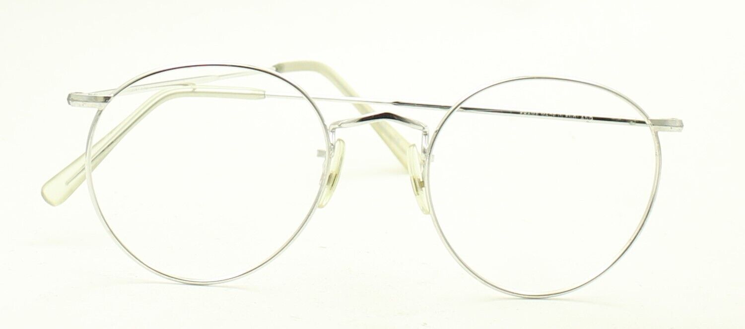 SAVILE ROW ENGLAND 14KT GF Rhodium Beaufort Panto 49x20mm RX Optical Glasses New