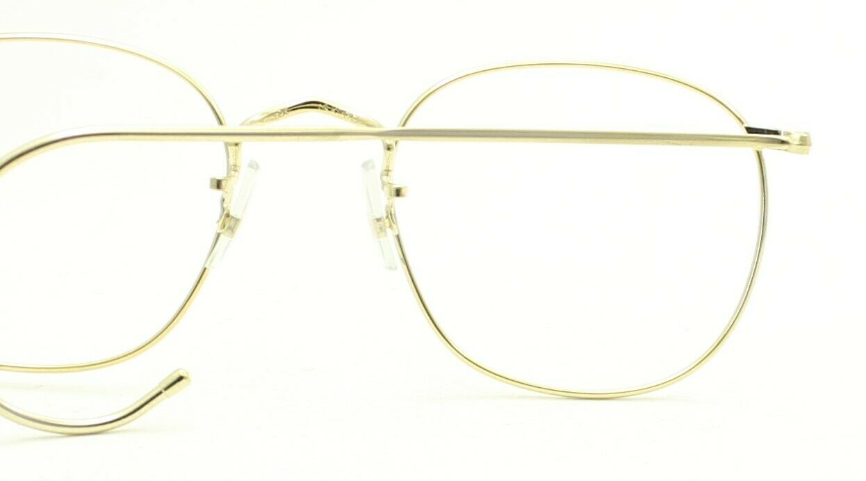 SAVILE ROW ENGLAND Gold 48x18mm PANTO Quadra RX Optical Eyeglasses Frames - NOS