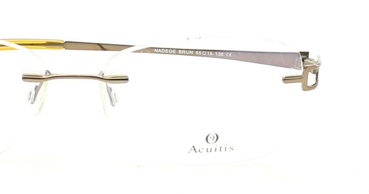 ACUITIS Titane NADEGE BRUN 55mm Glasses RX Optical Eyeglasses Eyewear Frames New