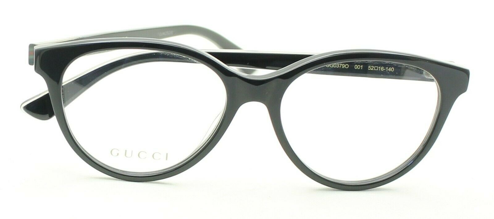 GUCCI GG 0379O 001 52mm Eyewear FRAMES Glasses RX Optical Eyeglasses New - Japan