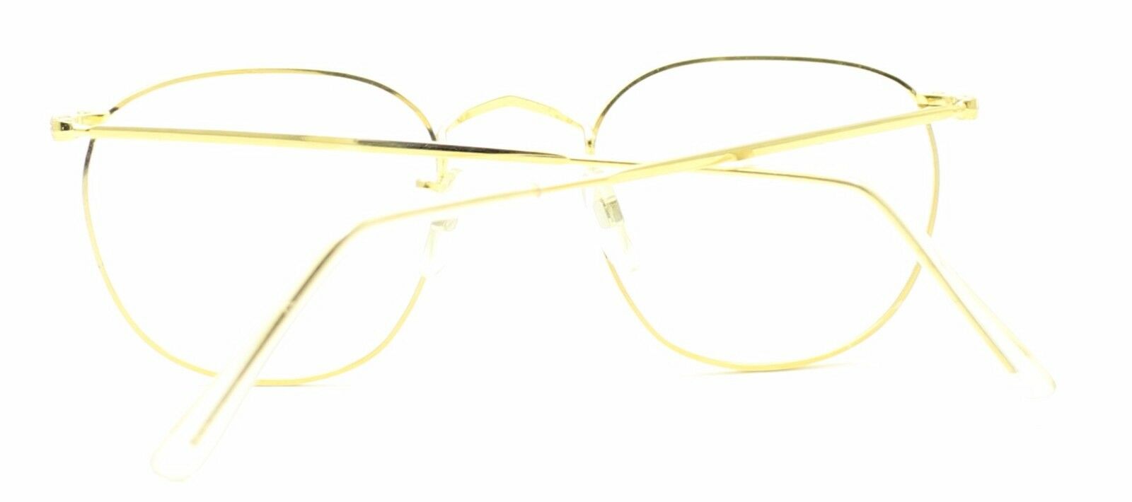 B.O.I.C. (SAVILE ROW) ENGLAND Gold 46x20mm PANTO Quadra RX Optical EyeglassesNOS