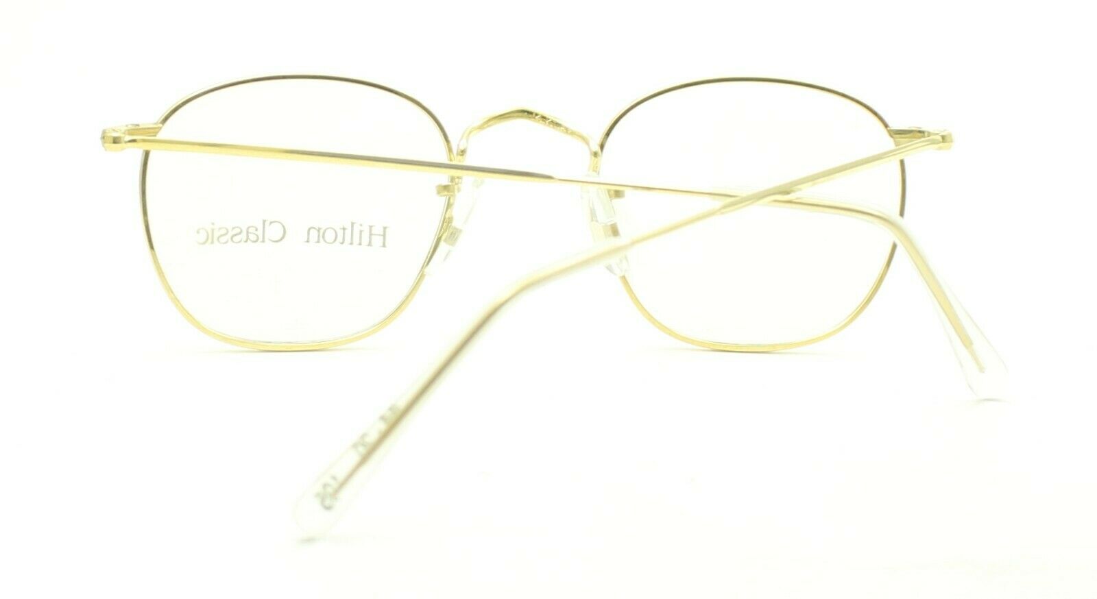 Hilton Classic 3 (SAVILE ROW) Quadra Gold 1036 44x20mm FRAMES RX Optical - NOS