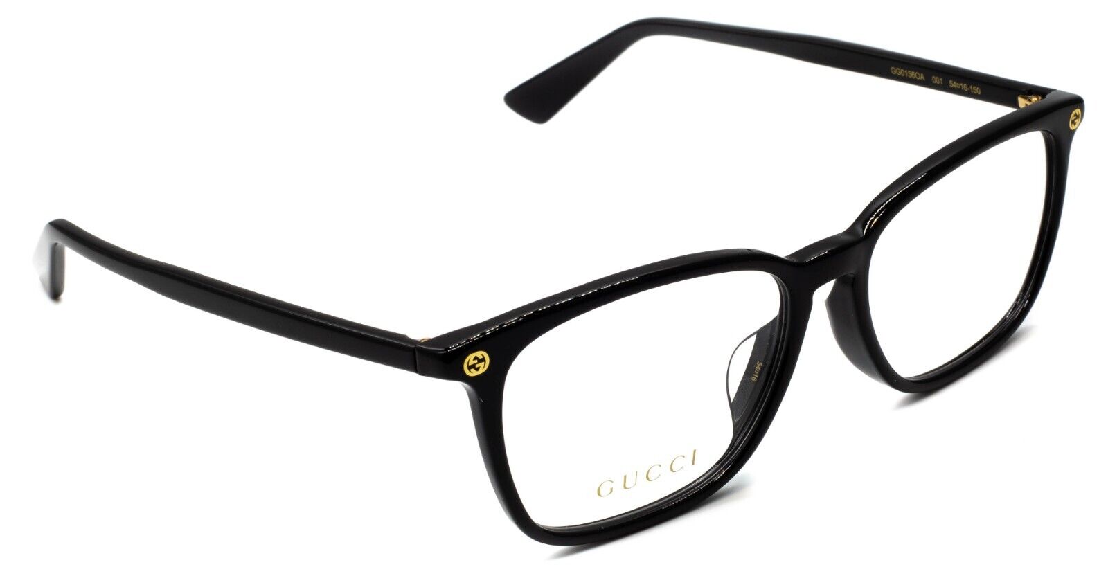 GUCCI GG156OA 001 54mm Eyewear FRAMES Glasses RX Optical Eyeglasses New - Italy