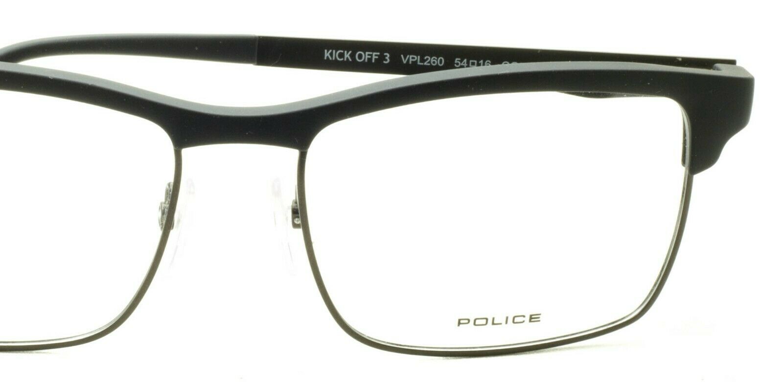 POLICE VPL260 06AA KICK OFF 3 54mm Eyewear FRAMES Glasses RX Optical Eyeglasses