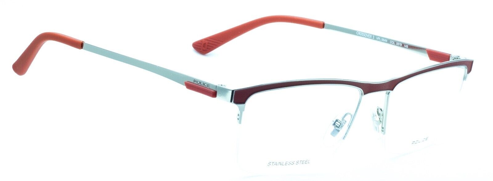 POLICE CROSSOVER 3 VPL 564N COL. 0579 54mm Eyewear Glasses Optical Eyeglasses