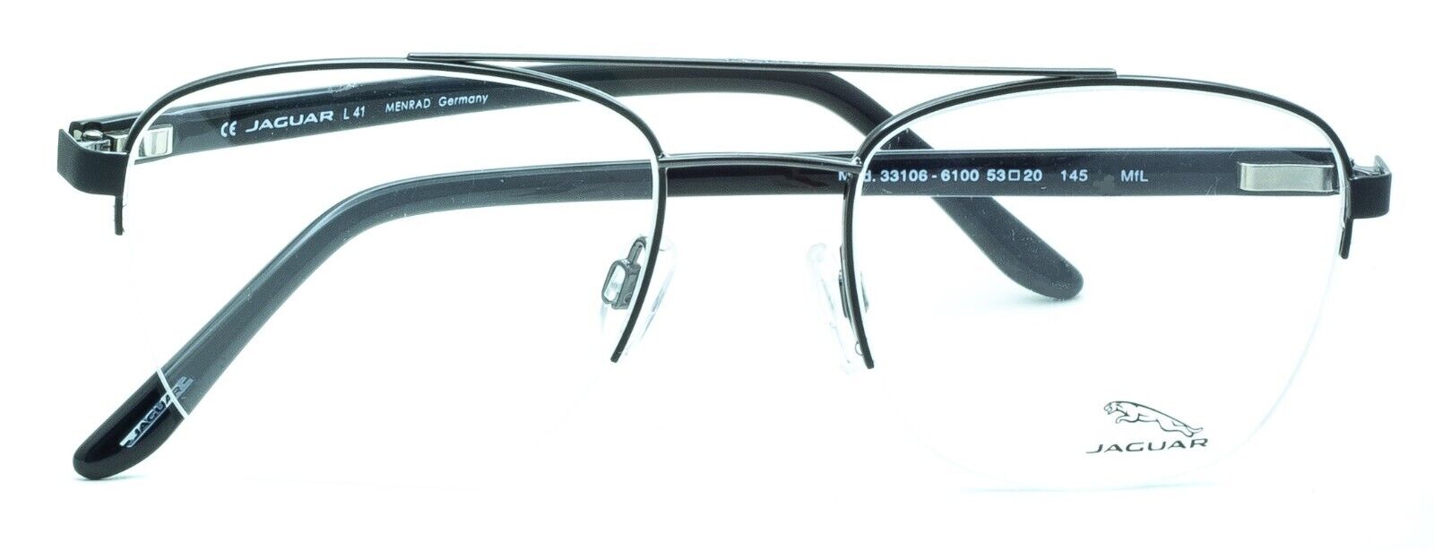 JAGUAR 33106 6100 53mm Eyewear RX Optical FRAMES Eyeglasses Glasses -New Germany