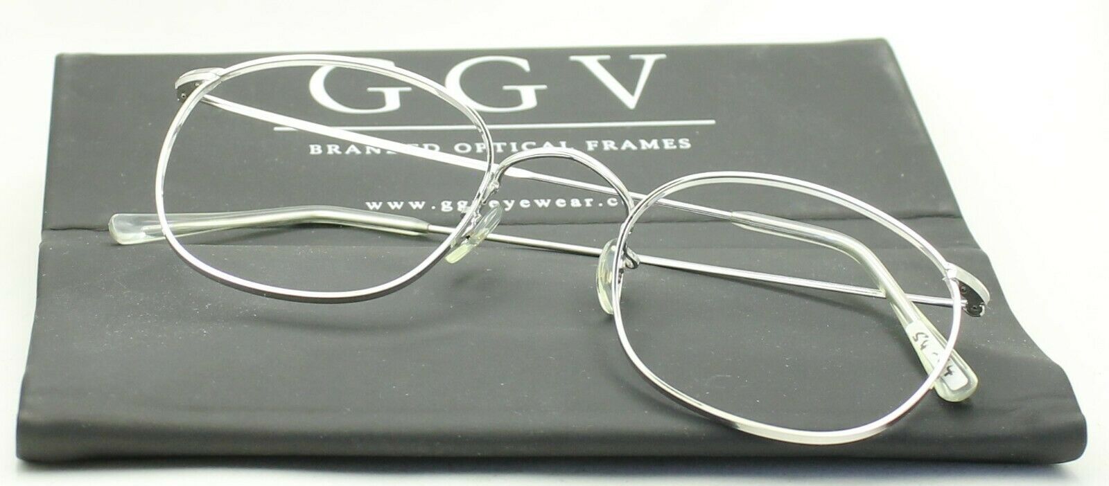 LONDON LINE (SAVILE ROW) Cresta Fairway Quadra 54x24mm Rhodium RX Optical - NOS