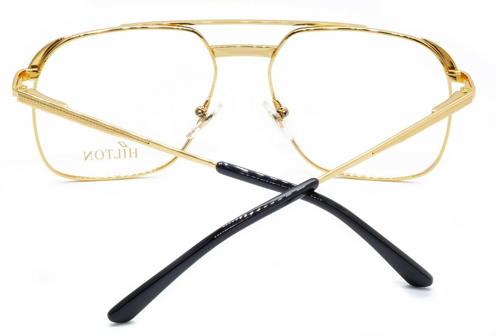 Hilton Eyewear Vintage Class 010 995 24KT 58x18mm FRAMES RX Optical - New NOS