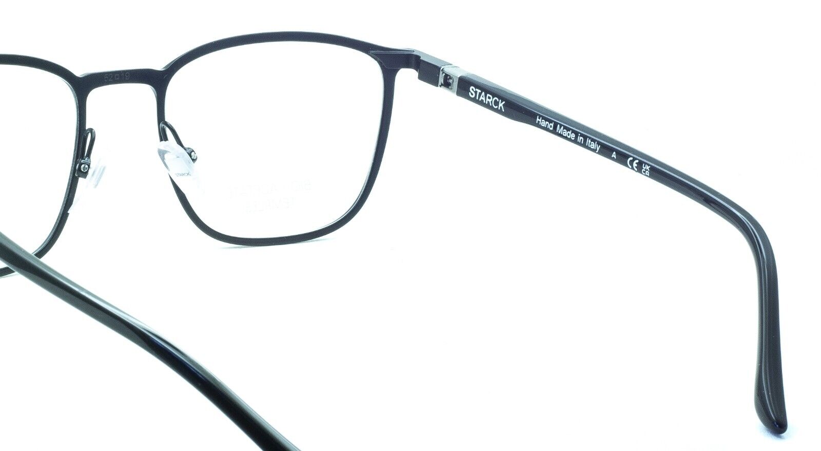 STARCK BIOTECH SH2079 0001 52mm FRAMES Glasses RX Optical Eyeglasses New - Italy