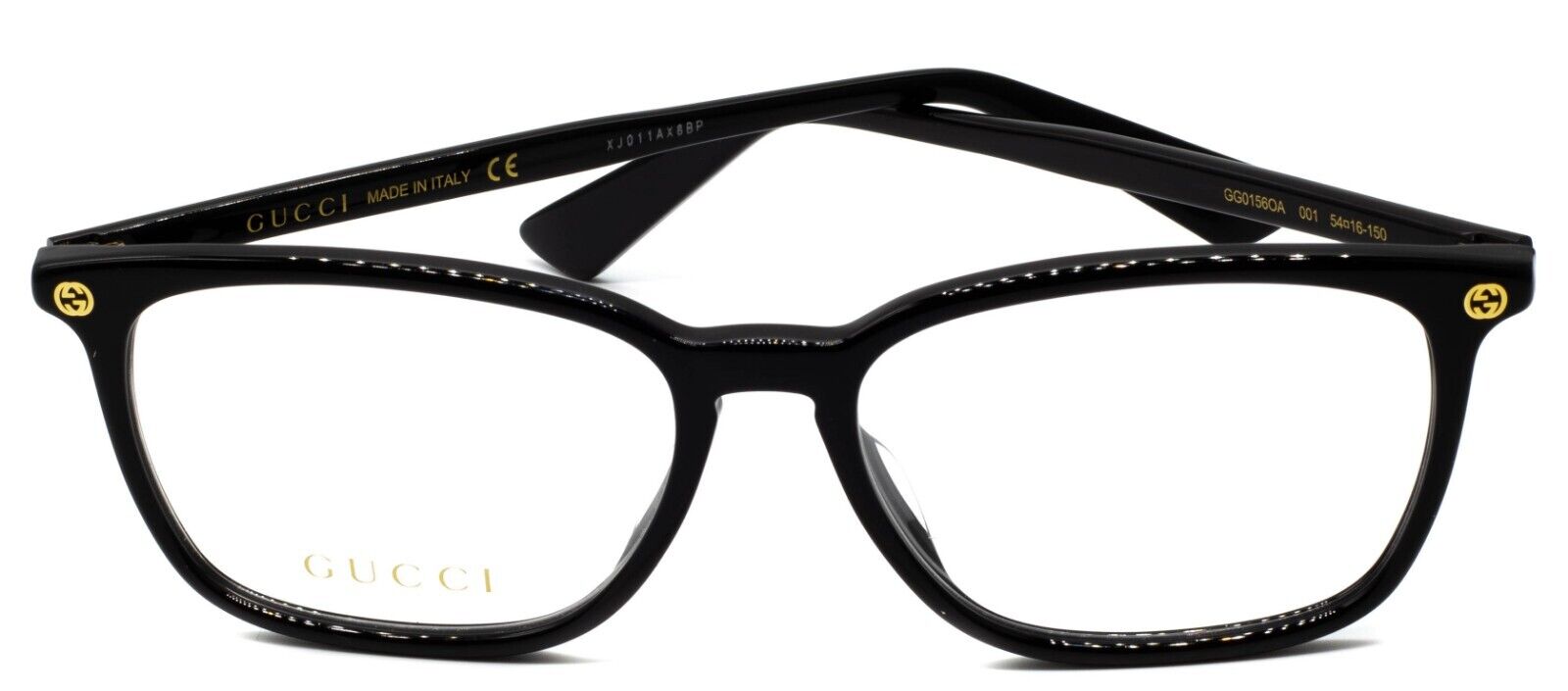 GUCCI GG156OA 001 54mm Eyewear FRAMES Glasses RX Optical Eyeglasses New - Italy