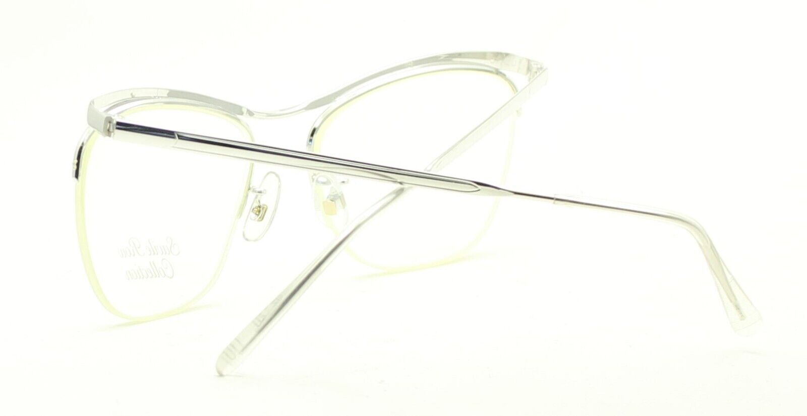 SAVILE ROW Dominor Supra Rhodium 52x20mm FRAMES RX Optical Glasses Eyewear - NOS