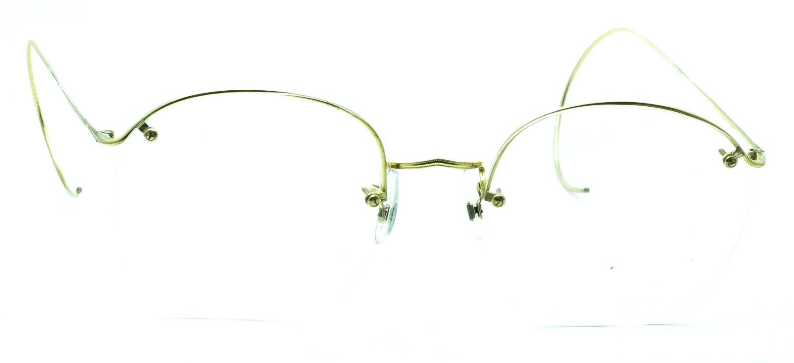 ALGHA (SAVILE ROW) Rimway Gold 54x18mm Eyewear FRAMES RX Optical Eyeglasses -New