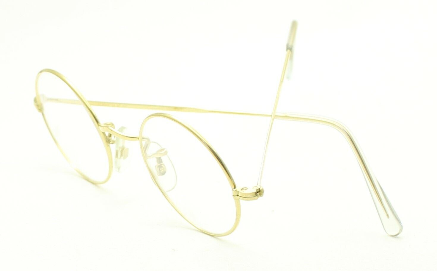 ALGHA (SAVILE ROW) 14KT RG Gold 40x20mm Eyewear FRAMES RX Optical Eyeglasses NOS