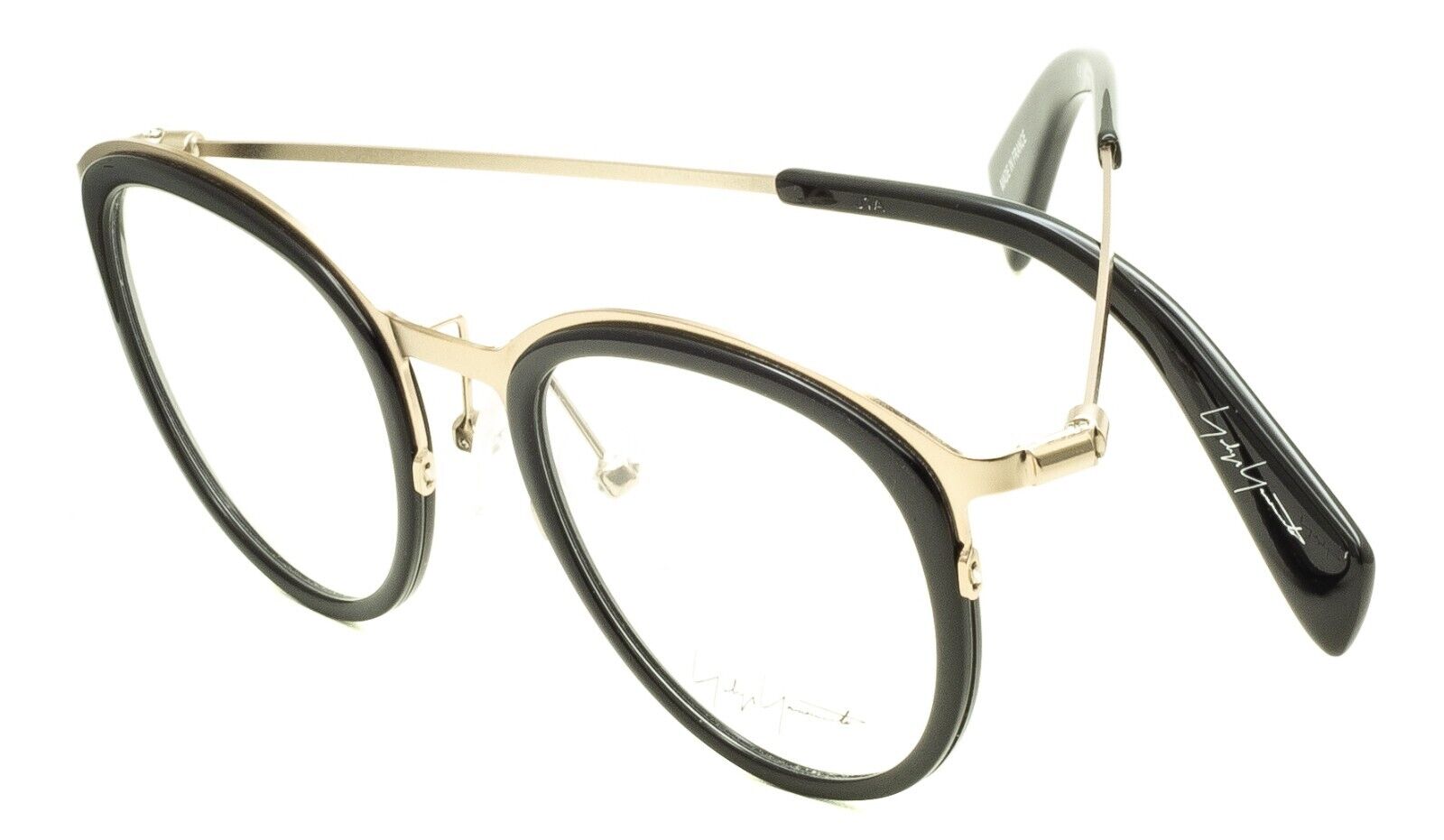 YOHJI YAMAMOTO YY1023 001 48mm Eyewear Glasses Frames RX Optical - New France