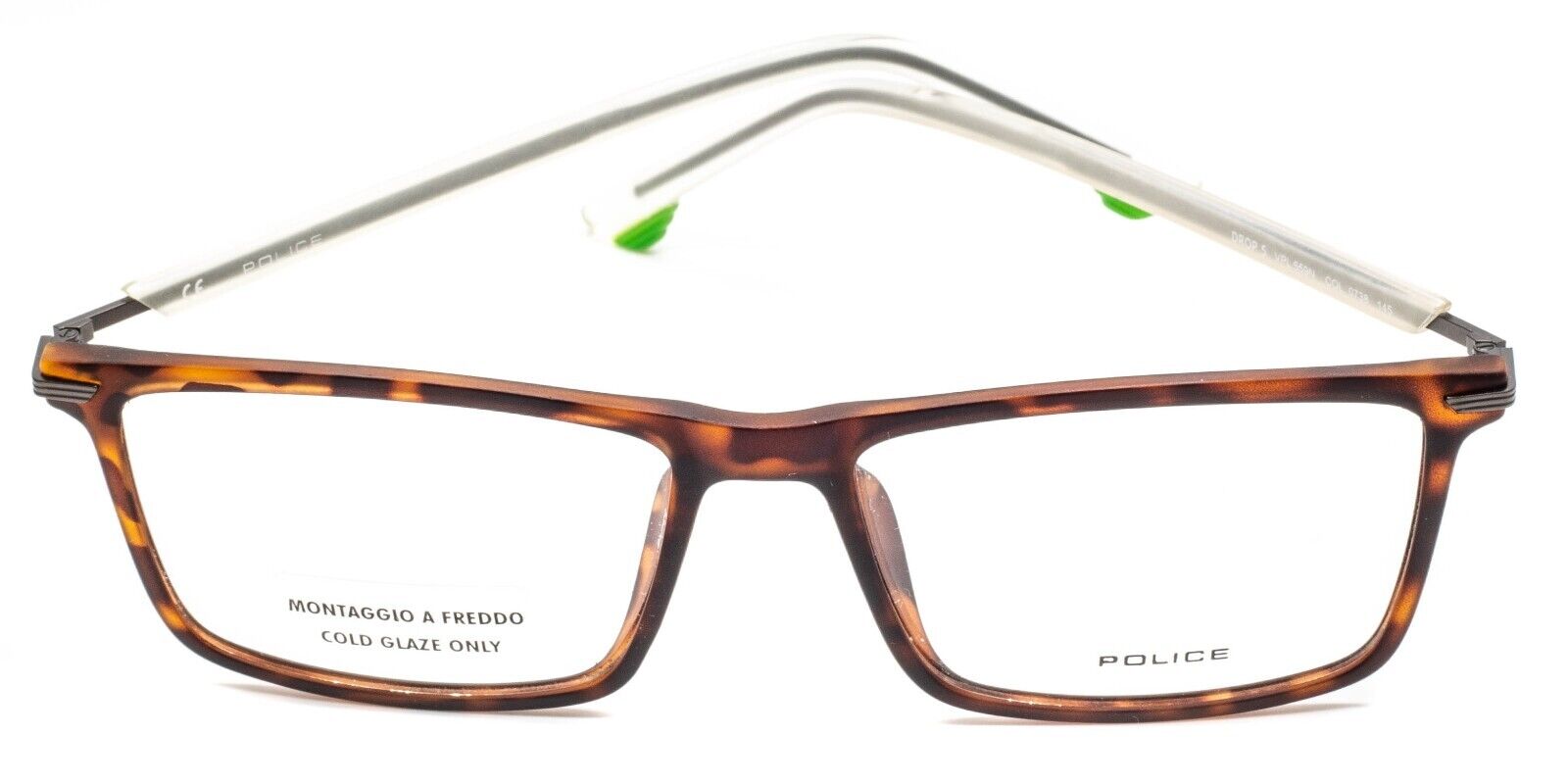 POLICE DROP 5 VPL 559N COL. 0738 Eyewear FRAMES Glasses RX Optical Eyeglasses