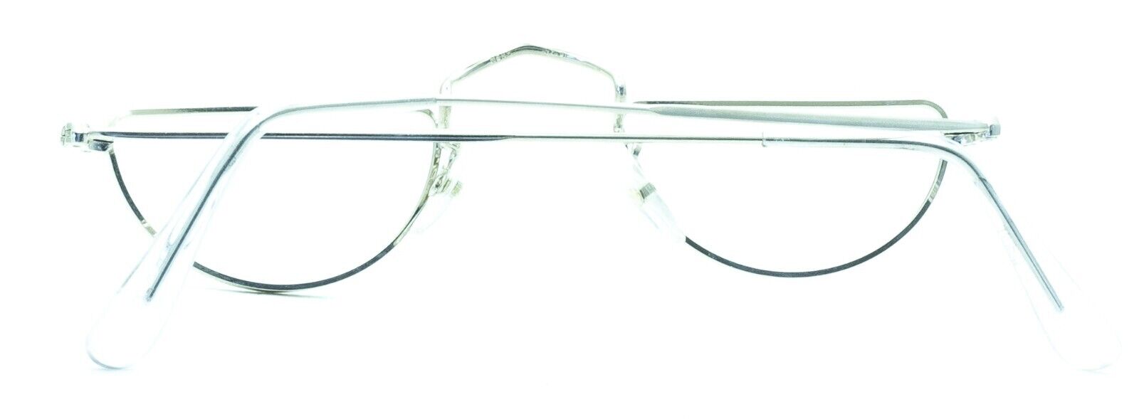 SAVILE ROW ENGLAND 10KT GF Rhodium Half Eye 42x22mm FRAMES RX Optical Glasses