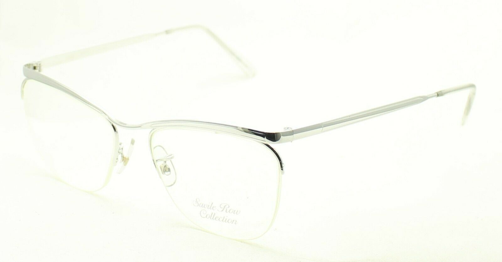 ALGHA (SAVILE ROW) Dominor Supra Rhodium 52x20mm FRAMES RX Optical Glasses - NOS