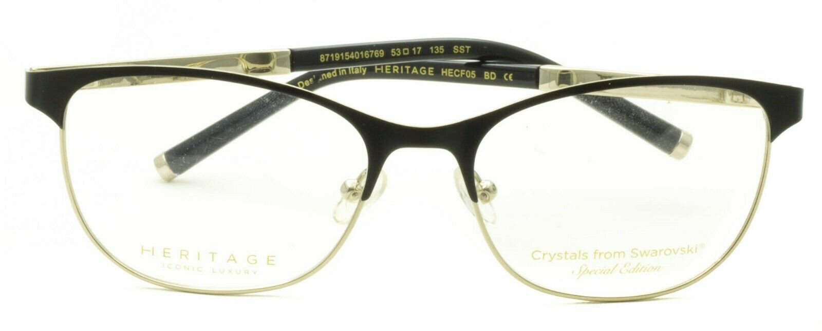 HERITAGE Iconic Luxury HECF05 BD Eyewear FRAMES Eyeglasses RX Optical Glasses