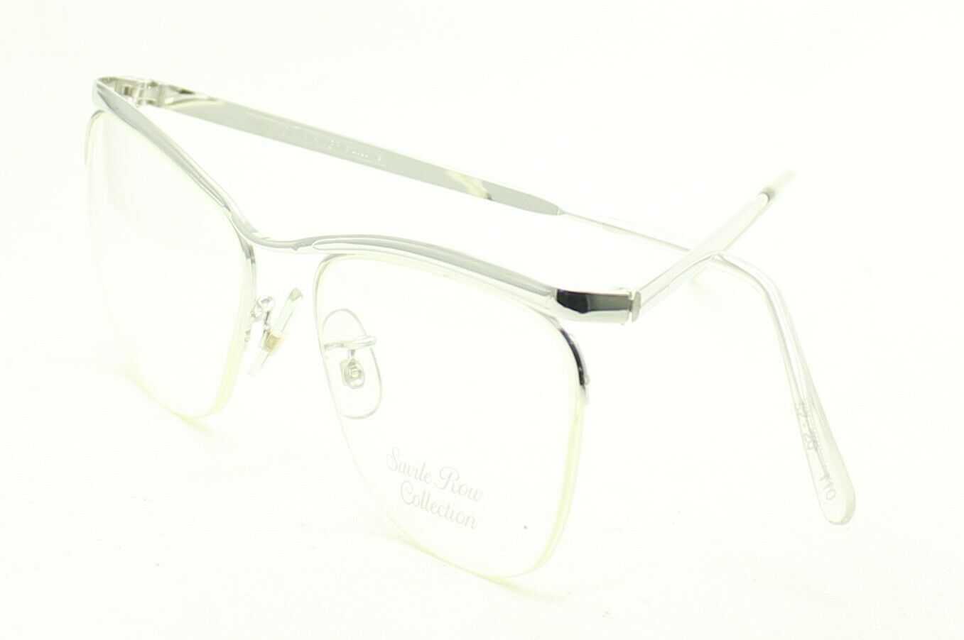 ALGHA (SAVILE ROW) Dominor Supra Rhodium 52x20mm FRAMES RX Optical Glasses - NOS