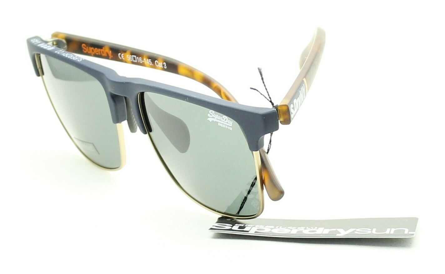 SUPERDRY SDS Superflux 56mm Sunglasses Eyewear Shades Eyeglasses Glasses - New