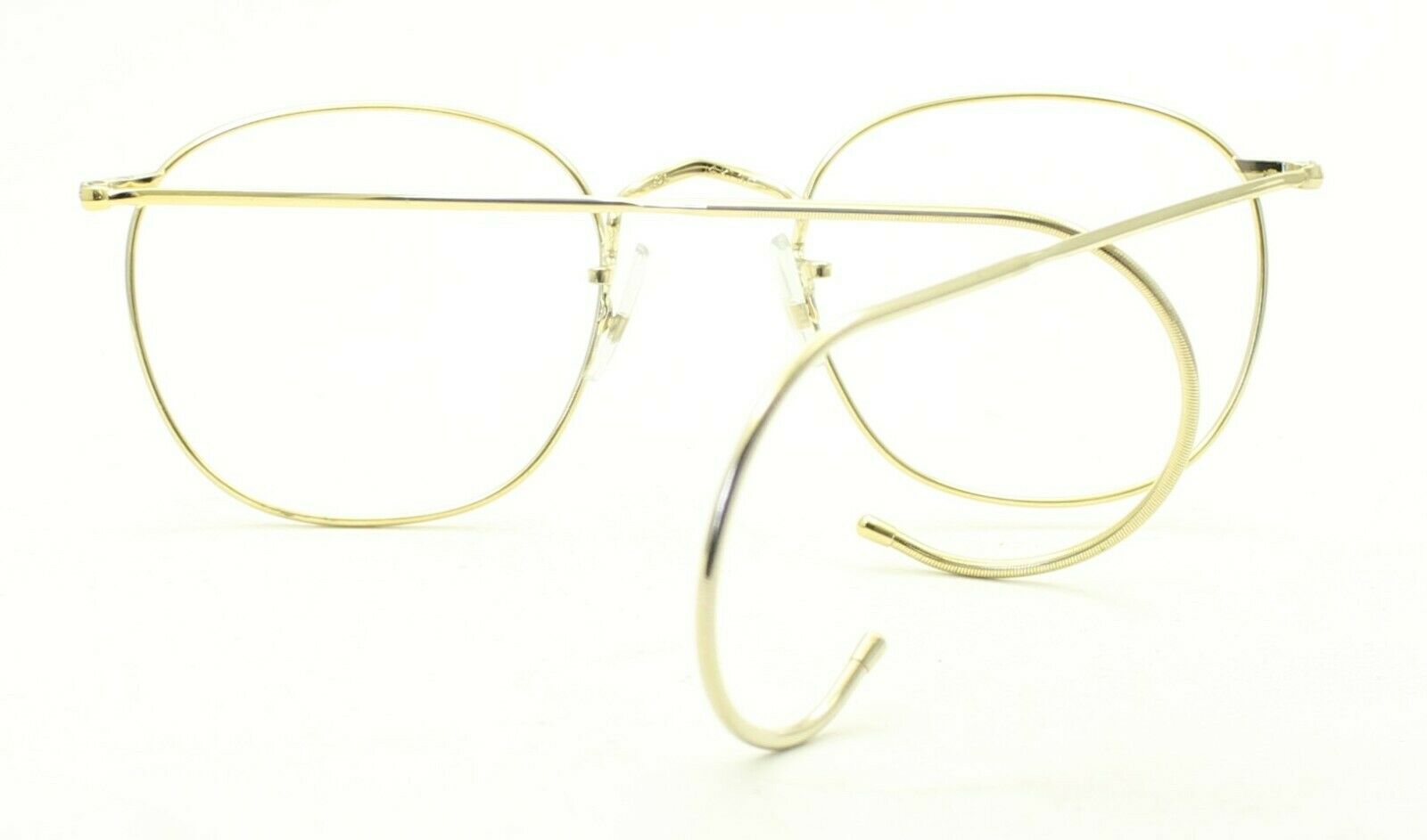 SAVILE ROW ENGLAND Gold 48x18mm PANTO Quadra RX Optical Eyeglasses Frames - NOS