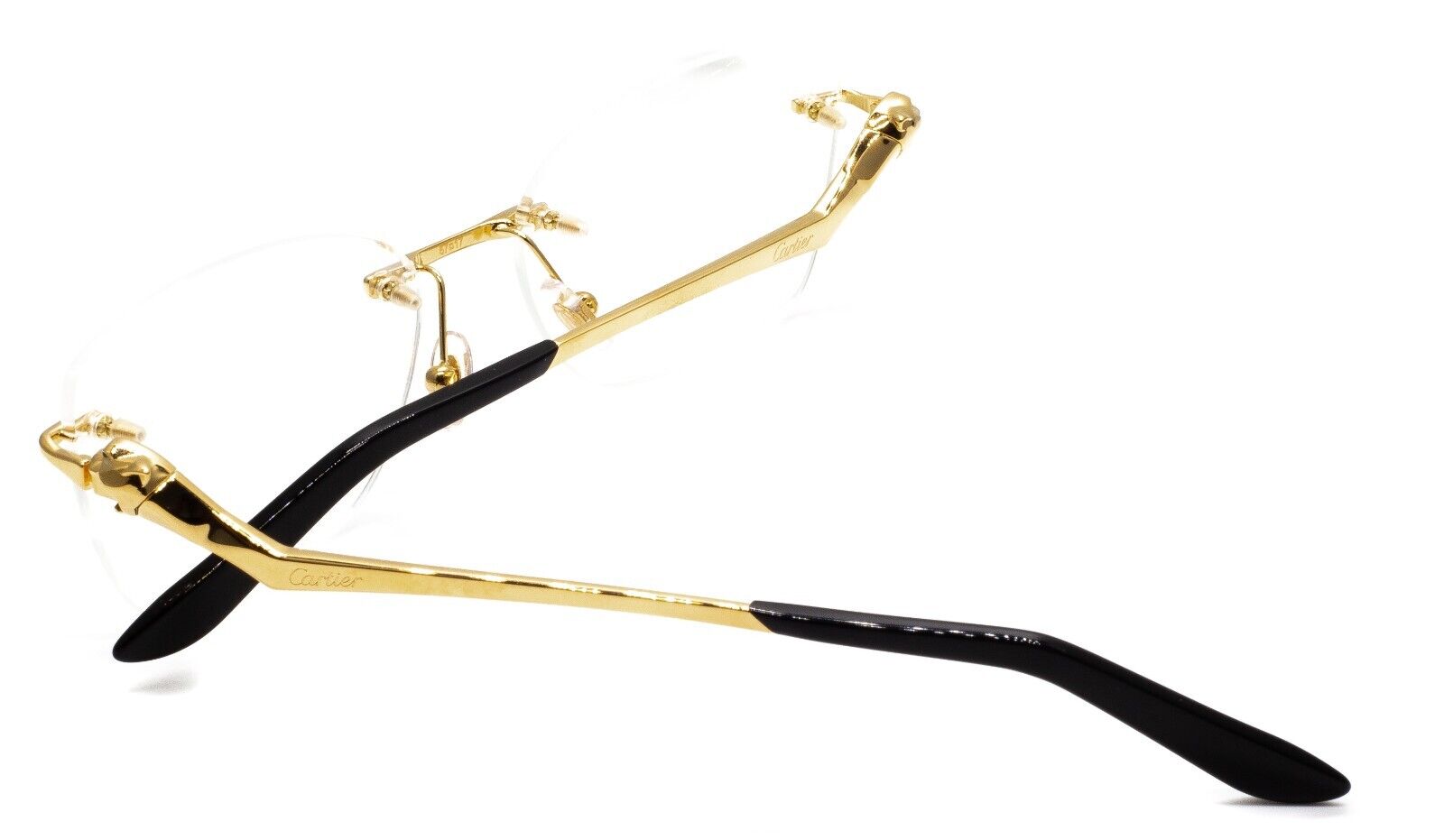 CARTIER CT0120O 001 57mm Gold Eyewear FRAMES RX Optical Glasses - New Italy