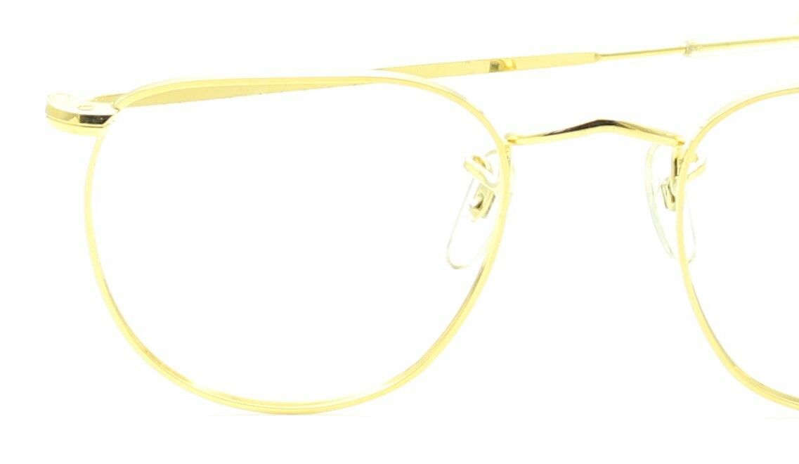 B.O.I.C. (SAVILE ROW) ENGLAND Gold 46x20mm PANTO Quadra RX Optical EyeglassesNOS