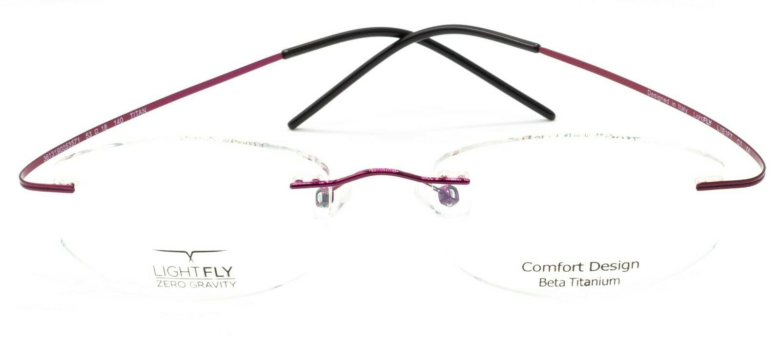 LIGHTFLY ZERO GRAVITY Titan L1E1FT C1 53mm Frames Glasses RX Optical Eyewear New