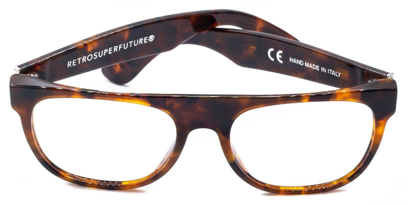 RETROSUPERFUTURE FLAT TOP OPTICAL HAVANA 630 52mm Glasses RX Optical Eyeglasses
