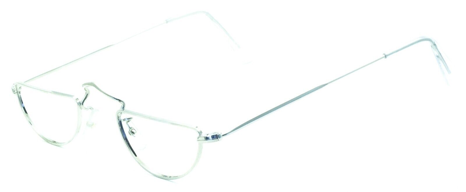 SAVILE ROW ENGLAND 10KT GF Rhodium Half Eye 42x22mm FRAMES RX Optical Glasses GGV Eyewear
