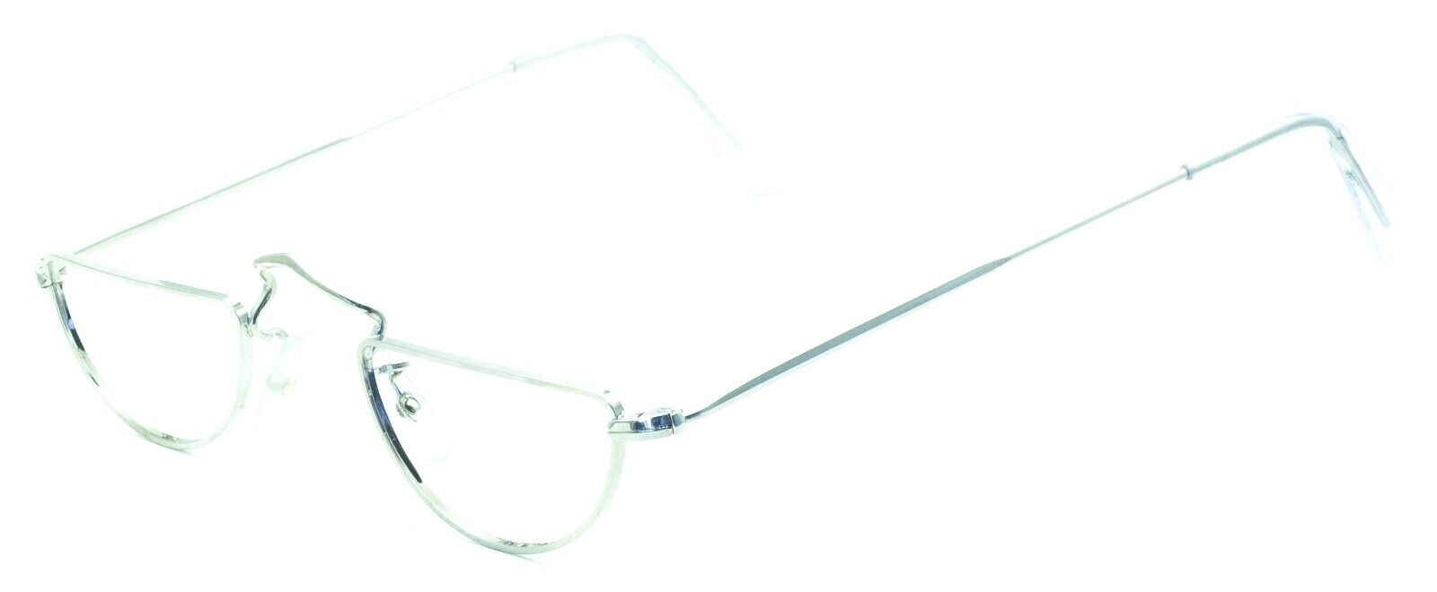 SAVILE ROW ENGLAND 10KT GF Rhodium Half Eye 42x22mm FRAMES RX Optical Glasses