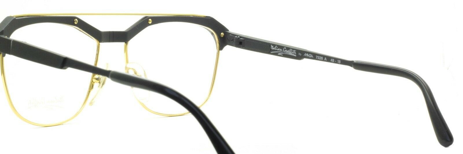 MAGA 7326 A Italian Graffiti Vintage RX Optical Frames Eyeglasses Italy - NOS