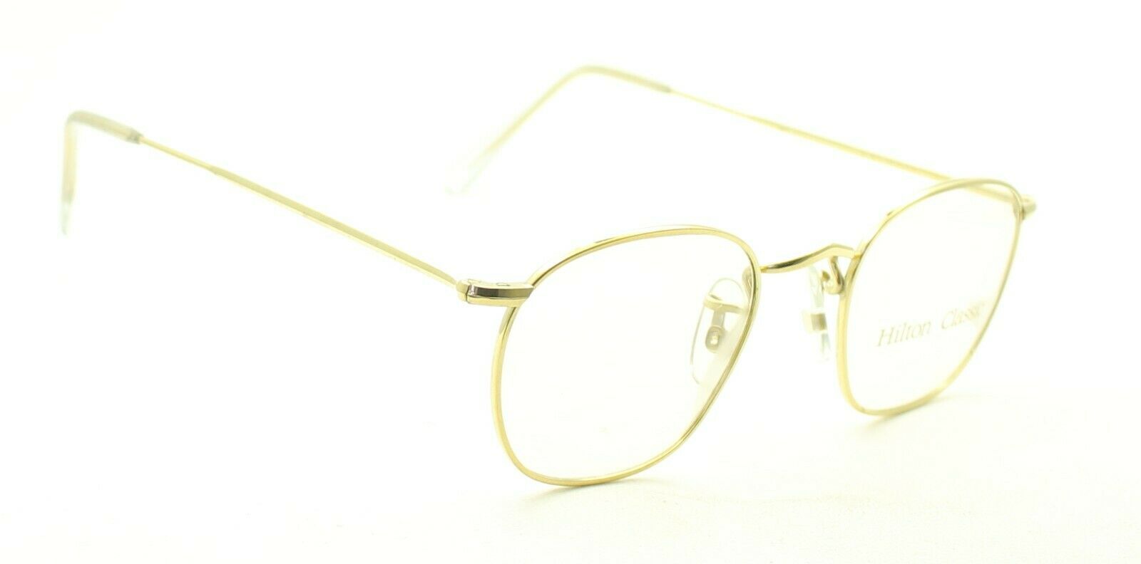 Hilton Classic 3 (SAVILE ROW) Quadra Gold 1036 44x20mm FRAMES RX Optical - NOS