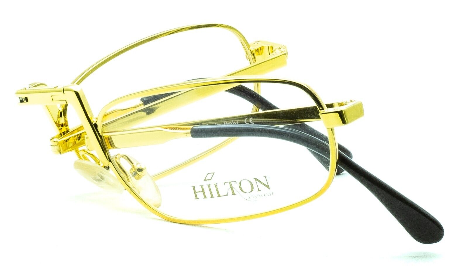 Hilton Eyewear Vintage Slimford 001 C1 50x23mm Folding RX Optical Glasses - NOS