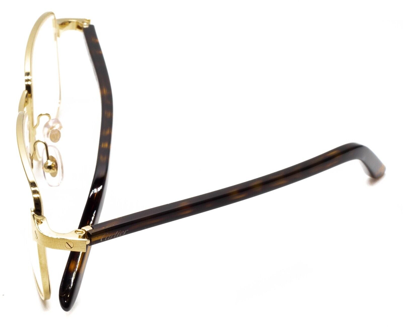 CARTIER CT0040O 009 55mm Gold Eyewear FRAMES RX Optical France Glasses  New BNIB