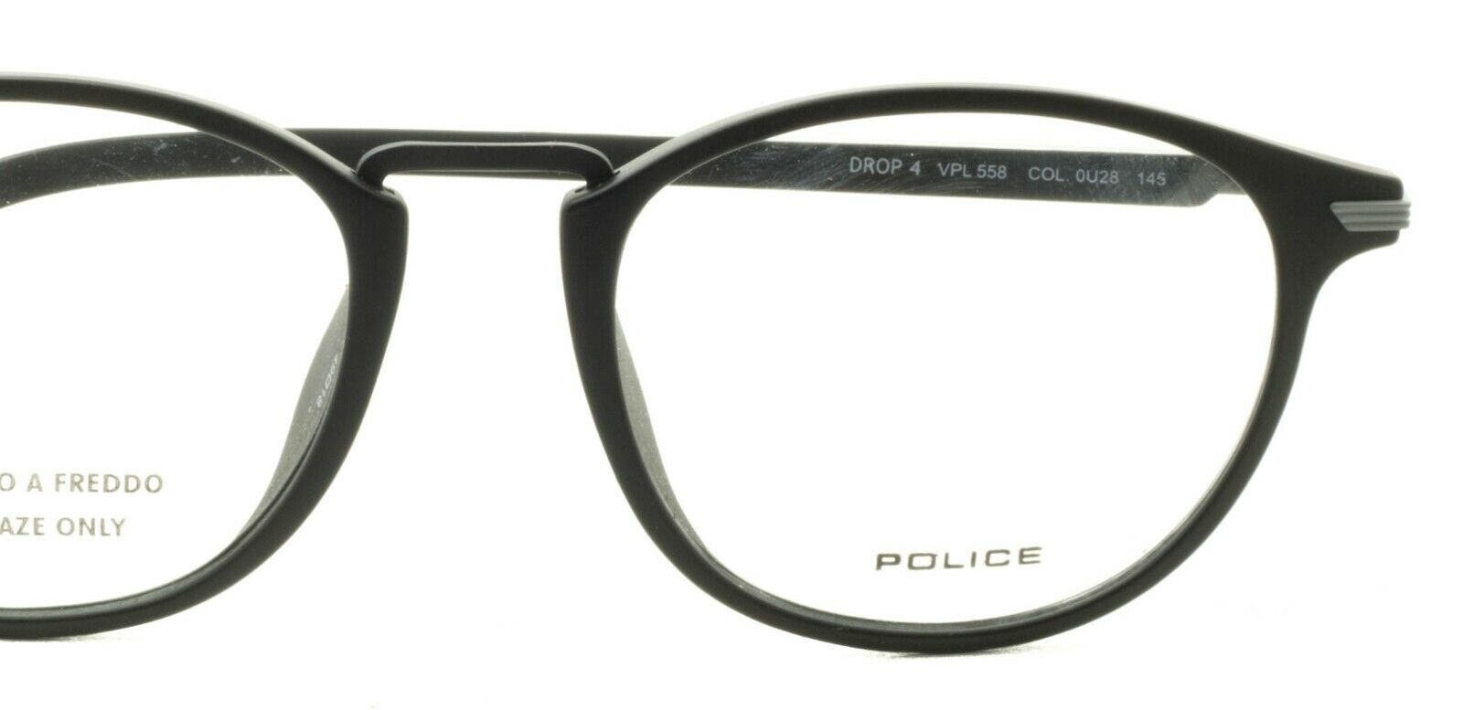 POLICE DROP 4 VPL 558 COL.0U28 49mm Eyewear FRAMES RX Optical Eyeglasses Glasses