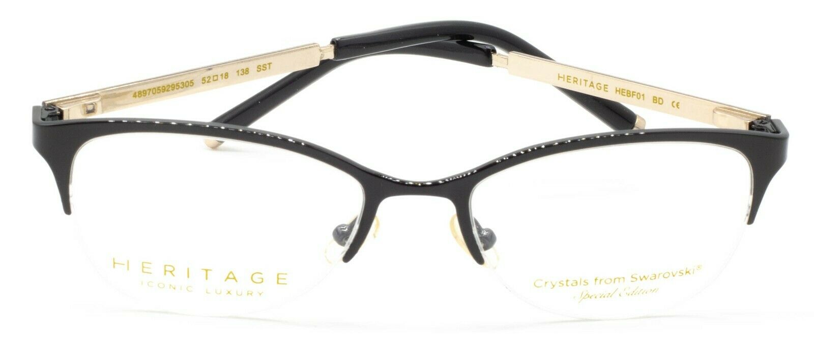 HERITAGE Iconic Luxury HEBF01 BD Eyewear FRAMES Eyeglasses RX Optical Glasses