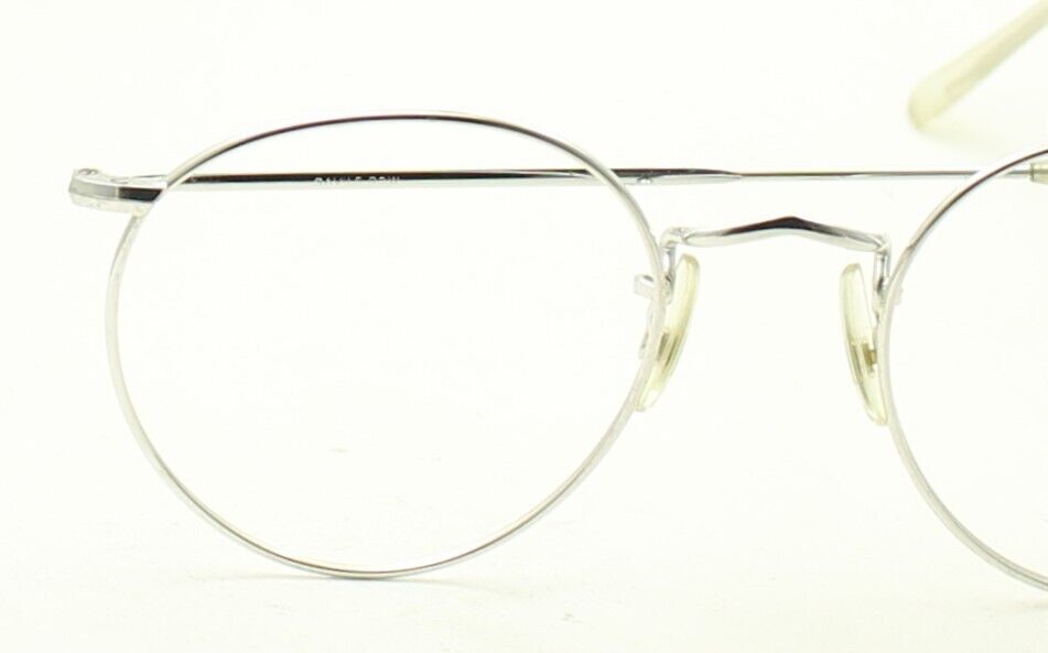 SAVILE ROW ENGLAND 14KT GF Rhodium Beaufort Panto 49x20mm RX Optical Glasses New